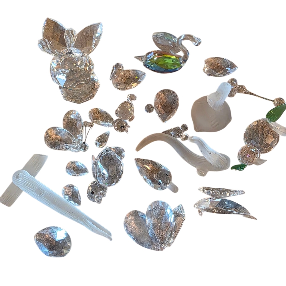 Bundle Of Broken Swarovski Crystals